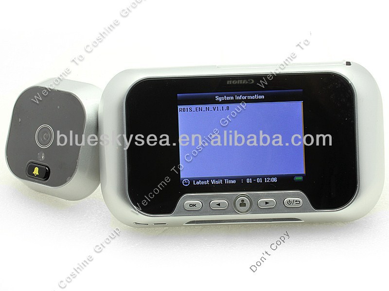 Eques R01S 2,8 Смарт глазок Визуальный дверной звонок видео камера DVR + li-батареи