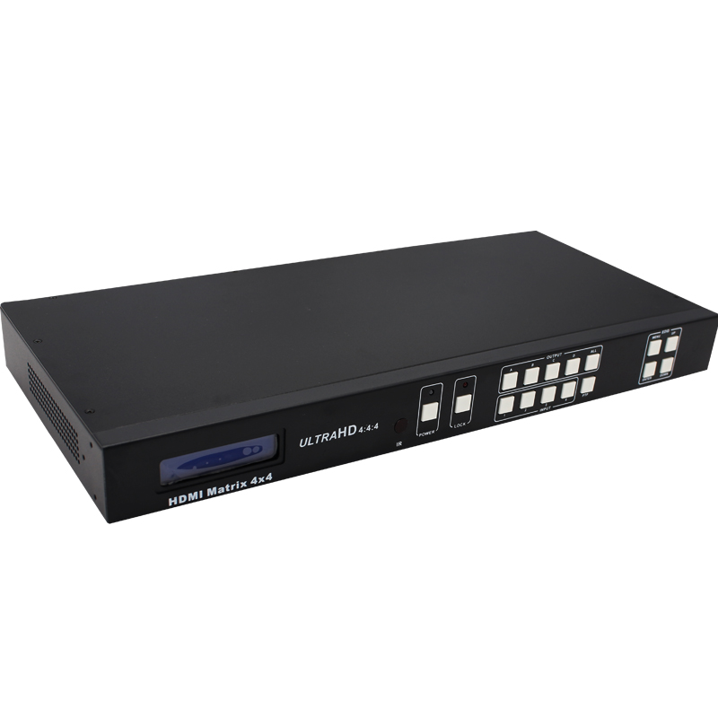 4 к 4x4 HDMI матричный коммутатор HDMI 2,0 поддержка HDR 18 Гбит/с HDMI 2,0 матрица