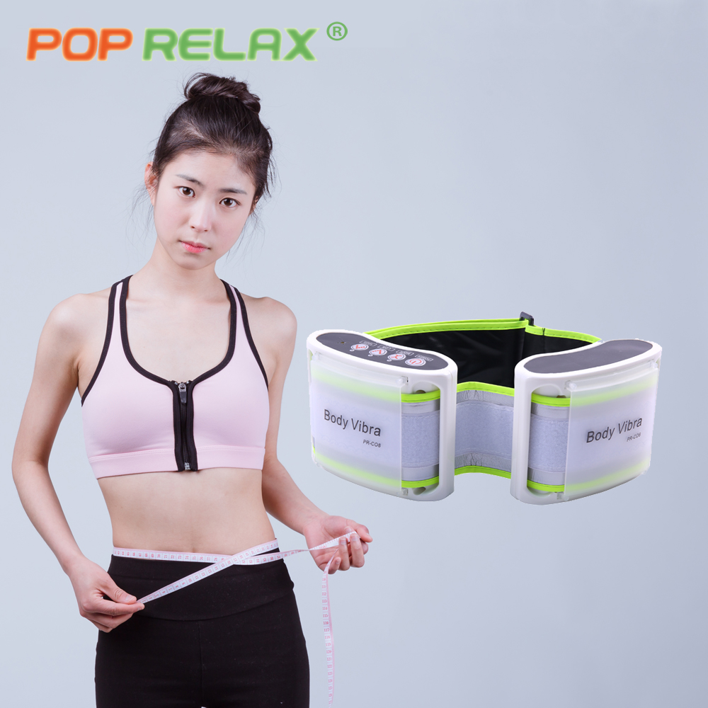 Электрический массажный пояс для похудения POP RELAX, вибрирующий массажер для тела с вибрацией для сжигания жира, вибрирующий массажер для талии, вибрирующий целлюлитный Массажер для здоровья