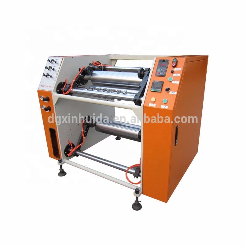 Plastic Film Rewinder and Slitter Machine