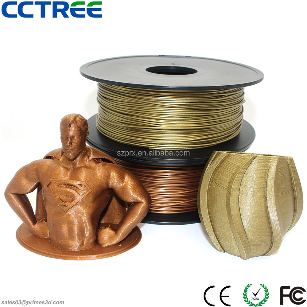 CCTREE Китай завод металлический заполненный, медь, бронза 3d Принтер Нити