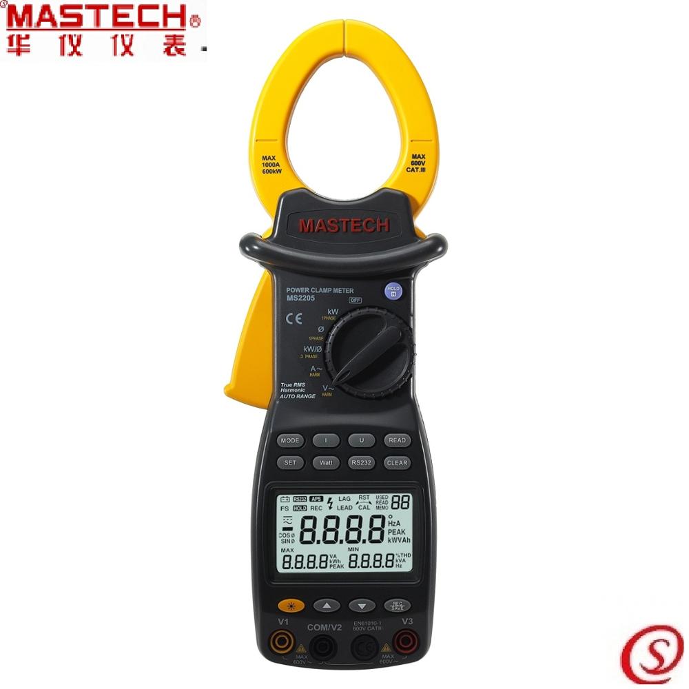 Трехфазный цифровой измеритель мощности Mastech MS2205 с RS232