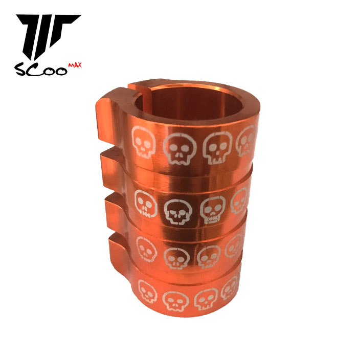OEM Aluminum custom Pro scooter accessories 4 Bolts clamps for kick scooter clamps factory