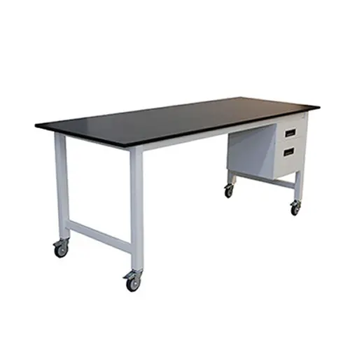 school laboratory table top green black grey color lab top physical experiment table