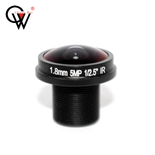 CW 1,8 мм Рыбий глаз объектив для дня и ночи объектив ip-камера. 5 "5MP объектив камеры видеонаблюдения 1/2