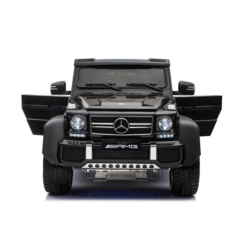 Лицензионный Mercedes Benz AMG G63 6x6, электрическая машинка для катания для детей с 2,4 ГГц с пультом дистанционного управления, 6 моторов, сиденье для родителя