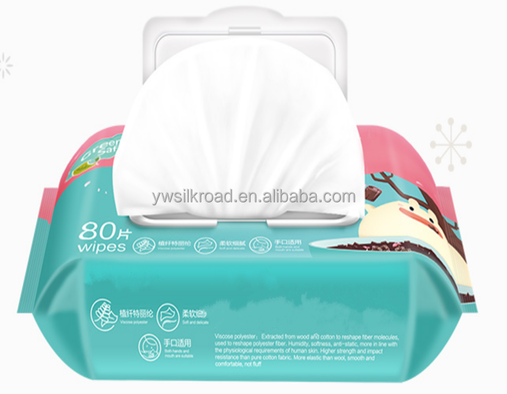 Yiwu wipe factory OEM нетканый хлопковый рельефный без спирта детский влажный салфетка