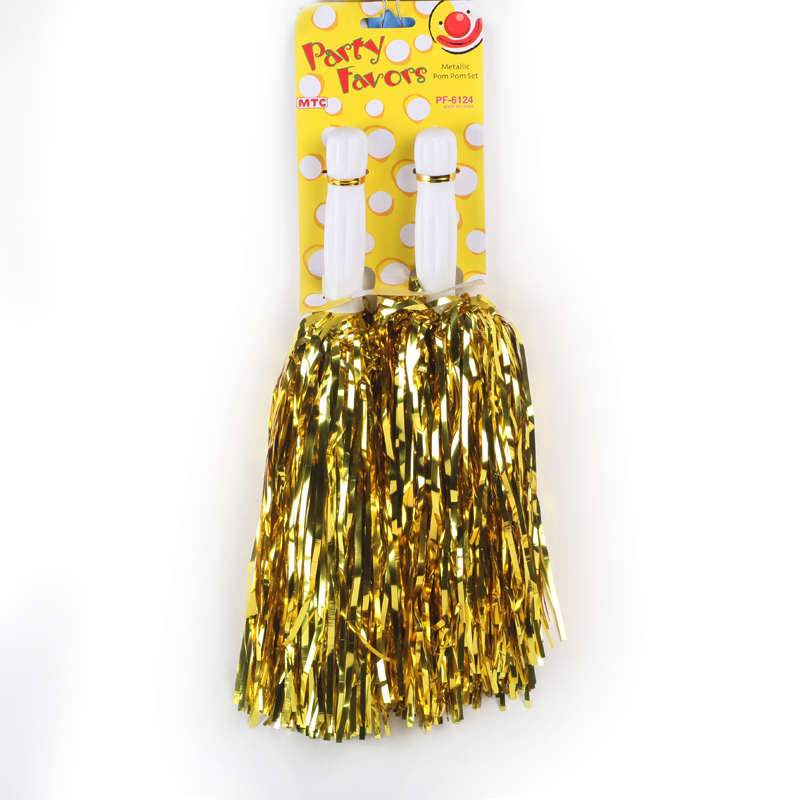 8 "металлик Cheering Pom Poms PET Cheerleaders металлик мишура Pom Poms