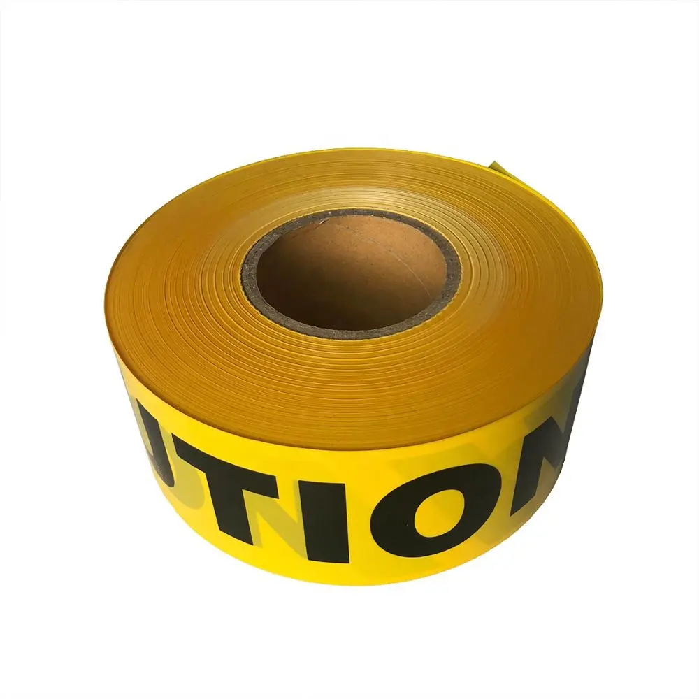 Yellow PE safety warning caution tape