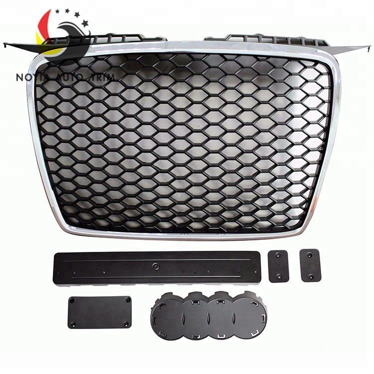 Передняя решетка для AUDI A3 8P 05-08, матовый черный гриль в стиле RS