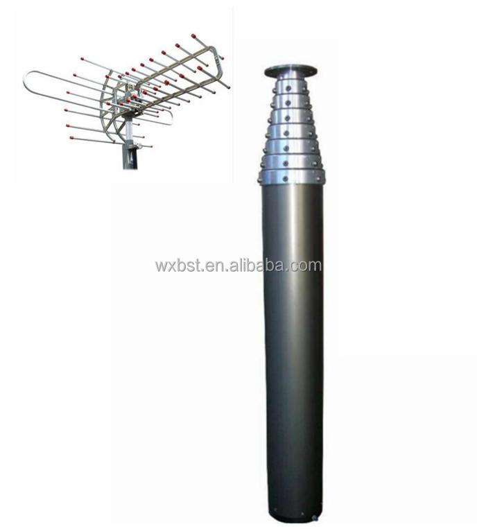 6m unlocking aluminum lighting mobile pneumatic telescopic mast