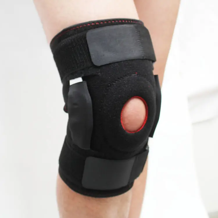 OEM OEM Approved Safe Unloading Breathable Compression Sport Hinged Knee Support with steel plate knee brace