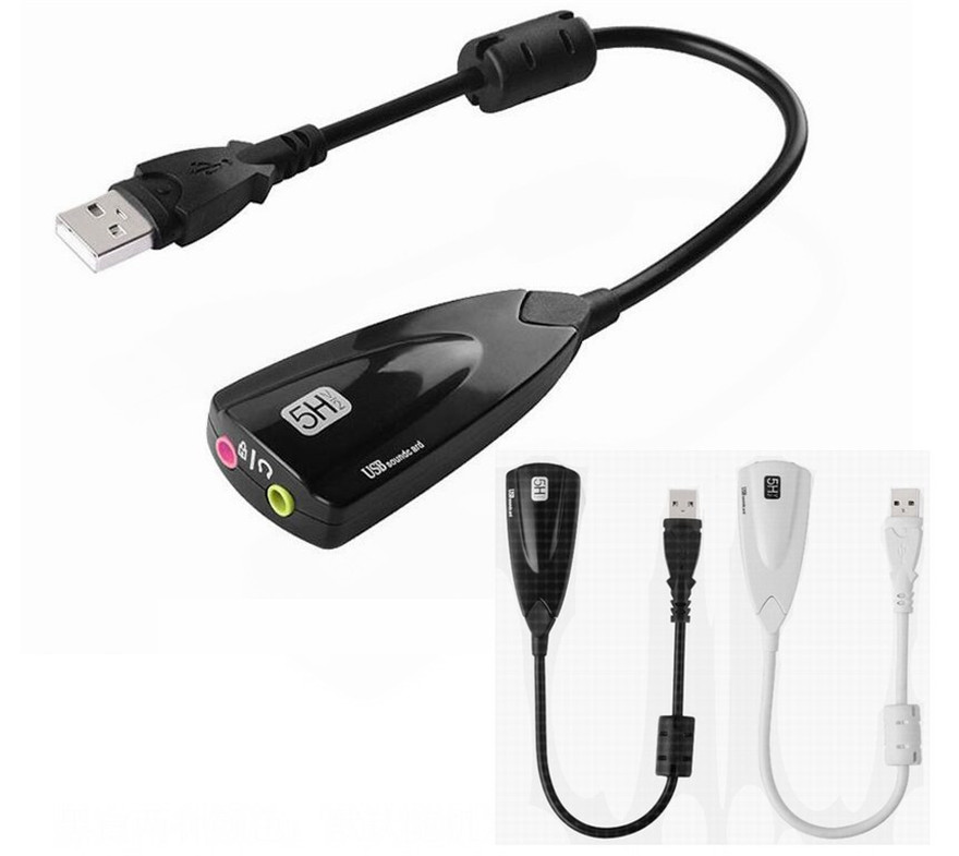 Сибирская Антимагнитная внешняя звуковая карта USB 7,1 адаптер 5HV2 3D Аудио гарнитура микрофон 3,5 мм для ноутбука ПК Профессиональный