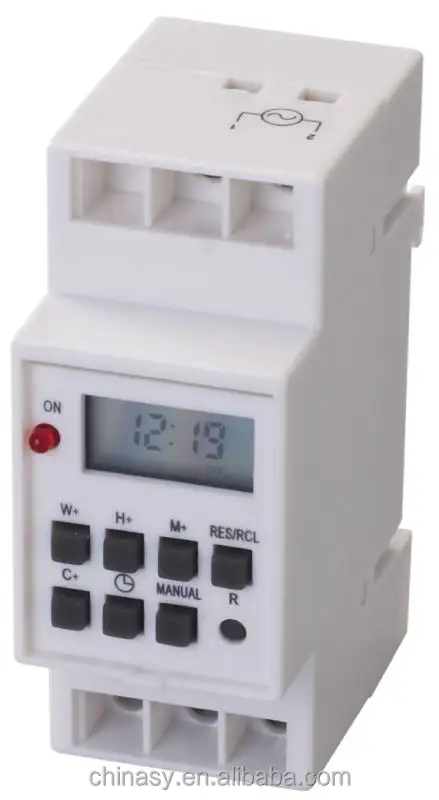 Digital Industrial Timer With 230V AC Voltage 20 On/Off Programs And 7 Buttons For Easy Operation