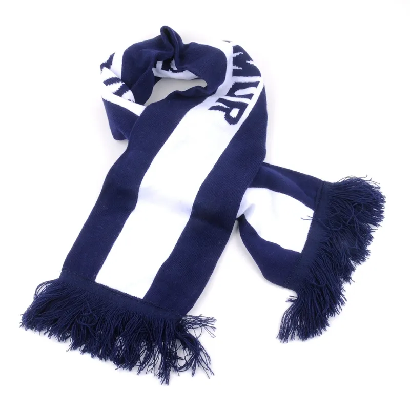 Оптовая продажа, модный жаккардовый зимний шарф с логотипом команды