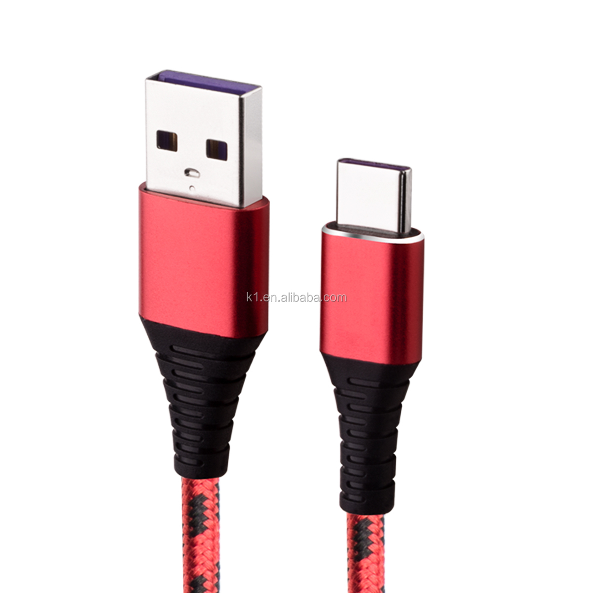 Кабель типа c с нейлоновой оплеткой для Android, кабель для передачи данных usb для быстрой зарядки, кабель USB c для Samsung Huawei Xiaomi Phone