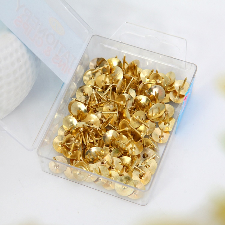 120 шт Золото Push Pin Notice доска карта рисунок домашнего офиса школа Thumb Tack