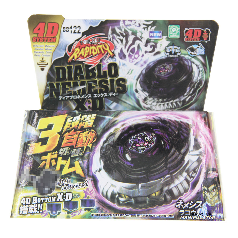 Toupie Bayblades Burst диабл немезис Bayblade BB-122 X:D 4D металлическая фурия xd-стартовый набор с пусковым устройством