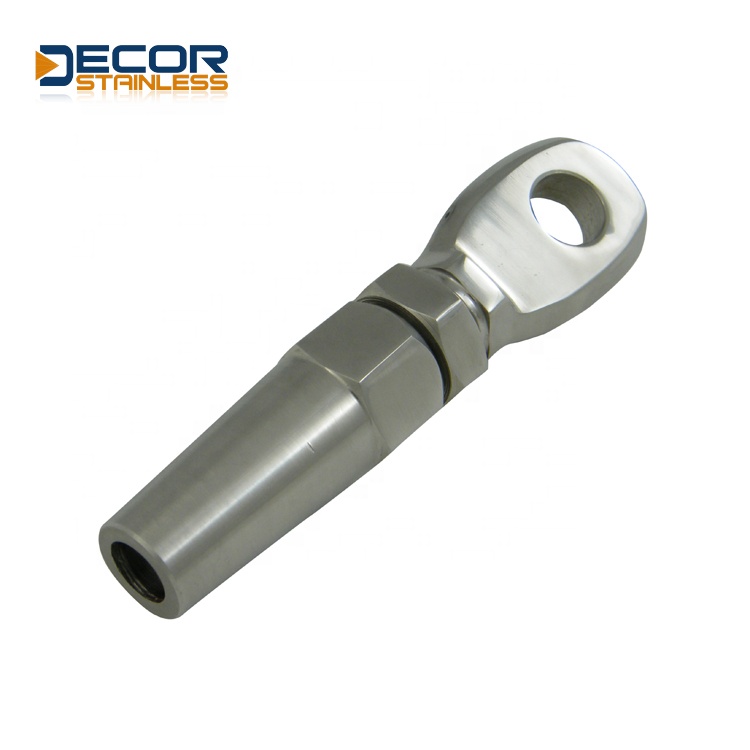 Stainless steel Eye swageless terminal