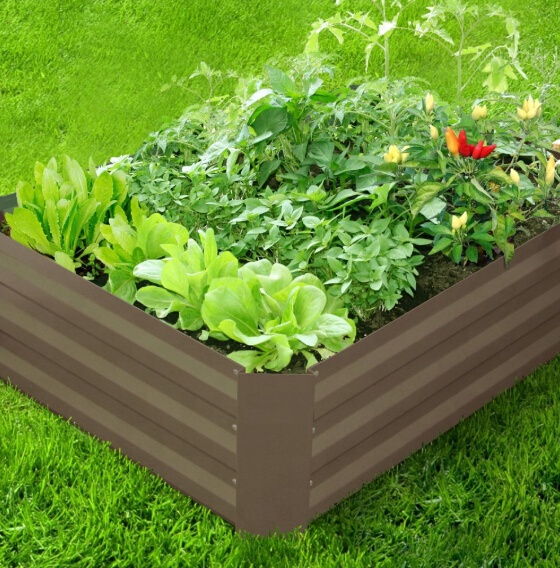 Fast Assembly Galvanised Steel Vegetables Garden Raised Bed