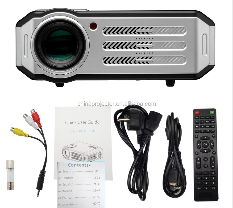 ЖК-проектор TQ817 3500LM 3,5 мм аудио 1280x800 пикселей 1080P проектор для домашнего кинотеатра с USB AV входом