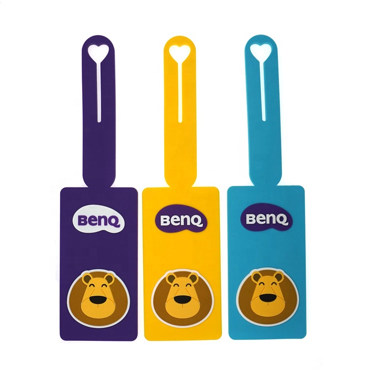 Sedex Factory Wholesale Soft PVC Travel luggage tags rubber bag tags Custom logo luggage tag