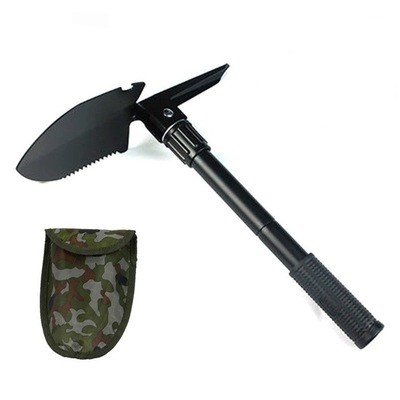 Военная армейская Складная лопата, тактическая Лопата для выживания, стальная Лопата с компасом, лопата для кемпинга