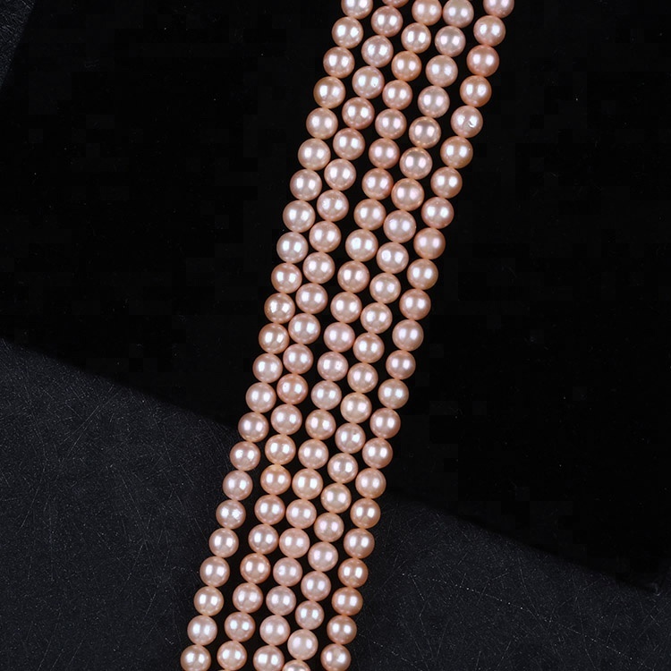 8-9mm A Pink Round Freshwater Bulk Pearls