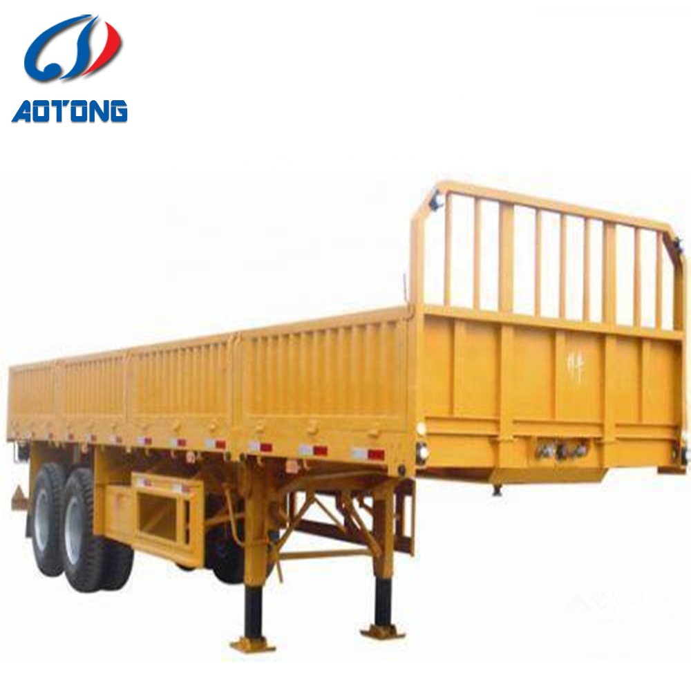 3 Axle bulk cargo drop бортовой полуприцеп грузовик для продажи