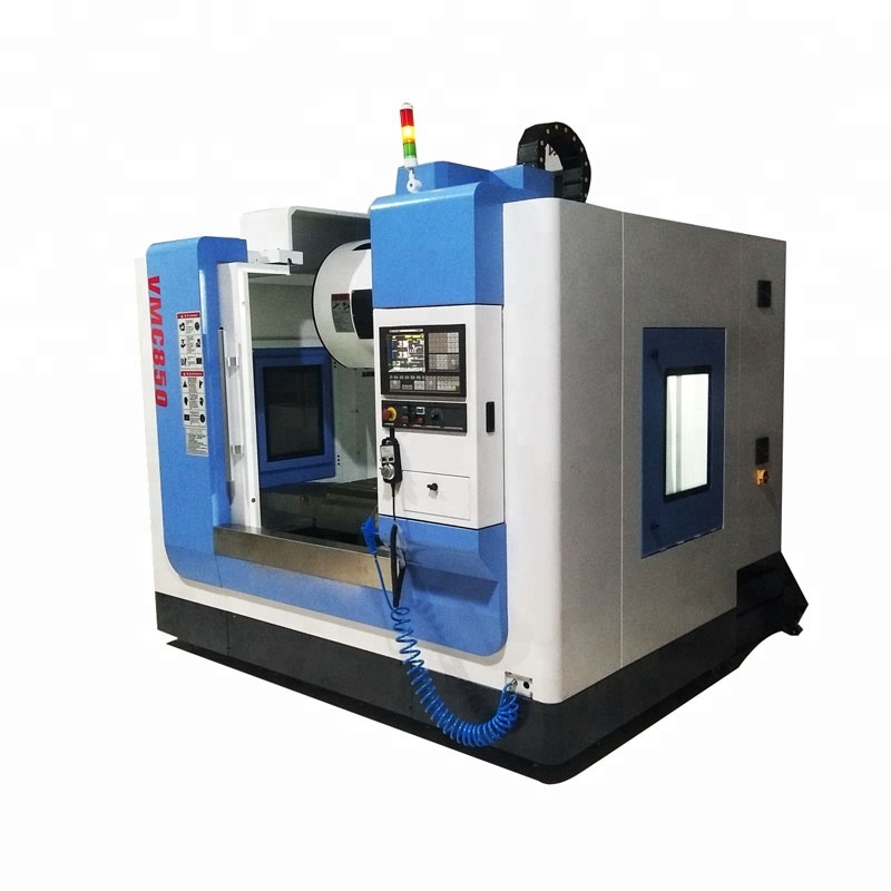 VMC850 Металл 3 оси 4 оси cnc фрезерный станок работающий 5 оси мельница