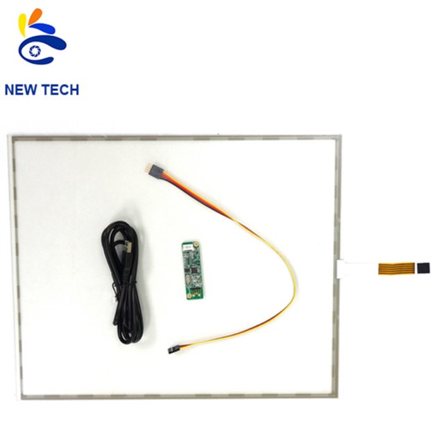 Антивандальный 5 провода резистивный сенсорный экран с USB контроллер для ЖК монитор с сенсорным экраном