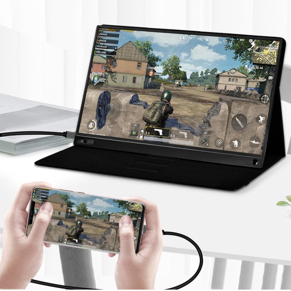 Недорогой портативный монитор 15,6 дюймов 1080p 1920x1080 Usb Type-c монитор для смартфона PS4 ноутбука M & ac Сделано в Китае IPS 1 год