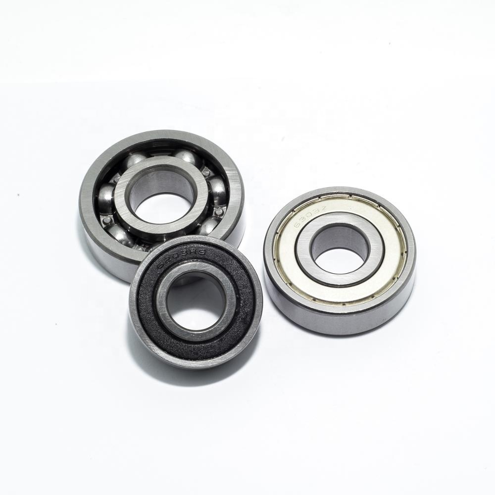 Metric size single row deep groove ball bearing 6205ZZ