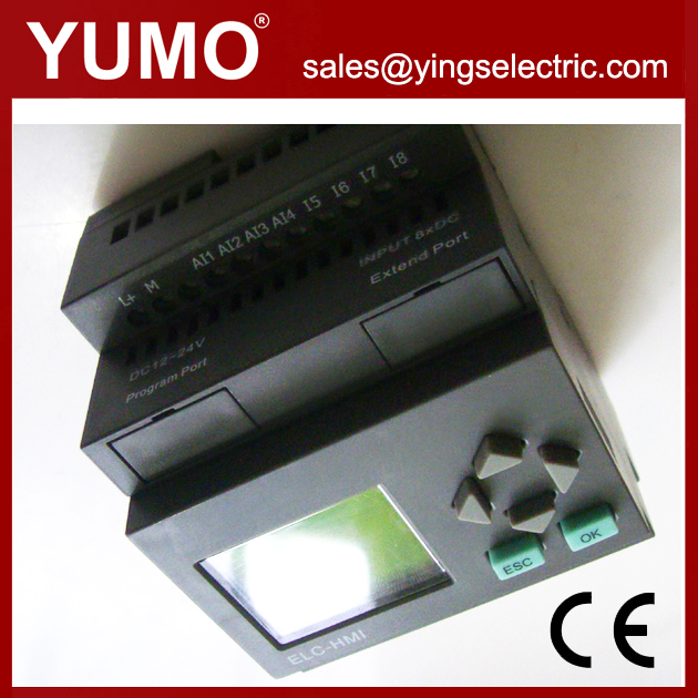 ELC-12DC-DA-R-HMI оптовая продажа мини PLC программируемый логический контроллер