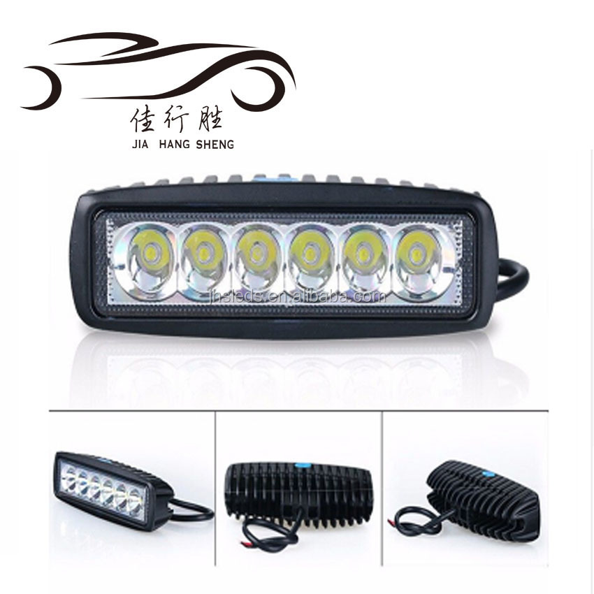 6SMD Led рабочий свет 18 Вт прямоугольная головная лампа двухрядная прожекторная точечная лампа для автомобиля рабочий свет 6SMD