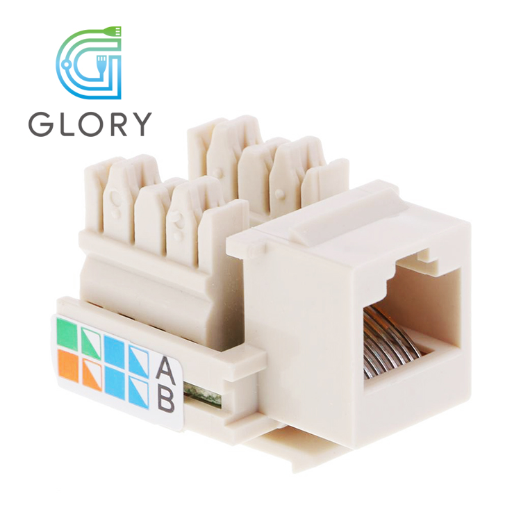 Настенная розетка Glory white 90 градусов lan cat5e keystone jack