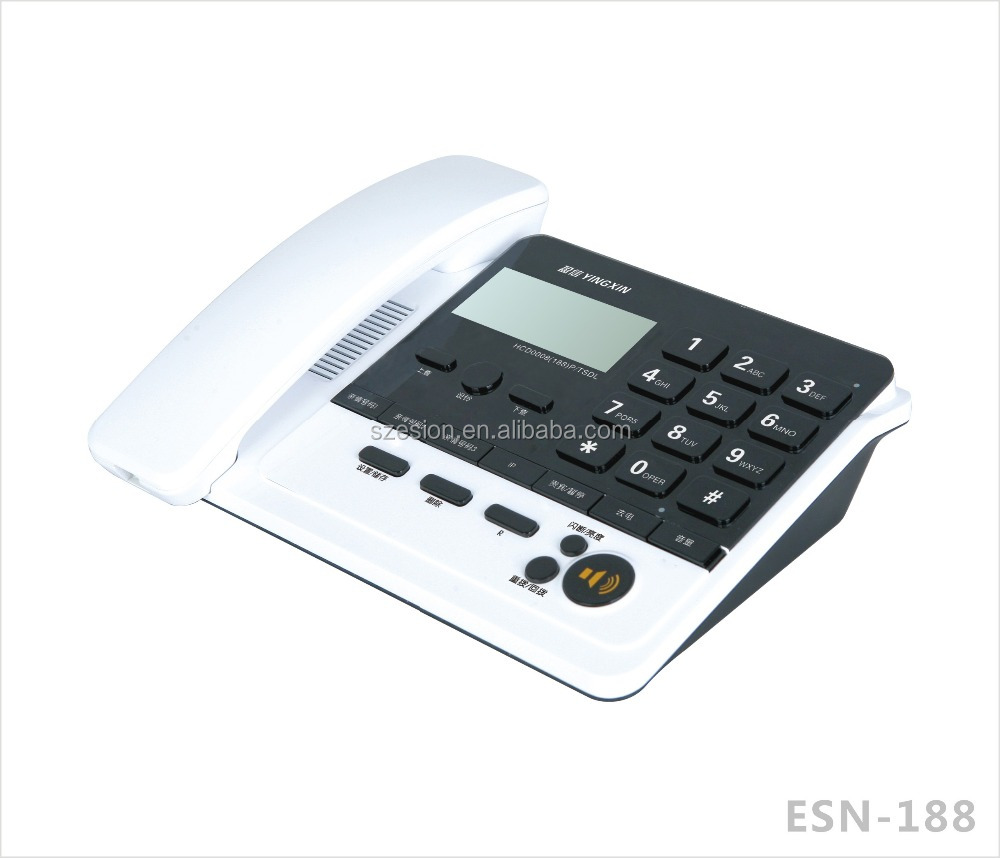 ESN-188 Проводные воздуходувки для рабочего стола, абонентский ID телефон домашний телефон офиса телефонной связи