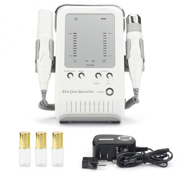 A0602 Hottest 2 in 1 Multipolar RF with needle free mesotherapy injection iontophoresis facial machine