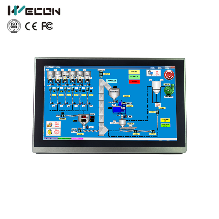 Wecon PI HMI 15 дюймов Встроенный webscada (pistudio) с алюминиевом корпусе