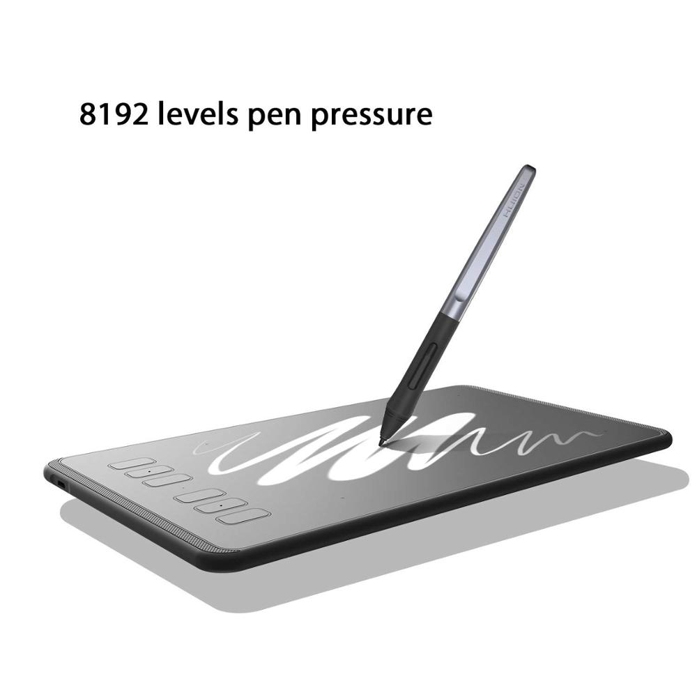 Huion Inspiroy H640P цифровым пером планшет для рисования graphictablet со стилусом анимировать дизайн планшет для рисования наклона