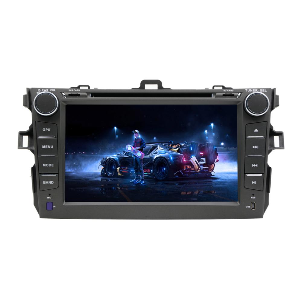 YHT 2din Android 8,1 Восьмиядерный автомобильный DVD-плеер с GPS автомобильное стерео управление Wifi для Toyota Corolla 2007 2008 2009 2010 2011 2012