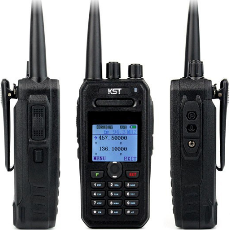Двухдиапазонная UHF VHF Ham Цифровая радиостанция, портативная двухсторонняя радиостанция с 8 Вт, высокомощная рация на большие расстояния, 4500 мАч, литий-ионный аккумулятор