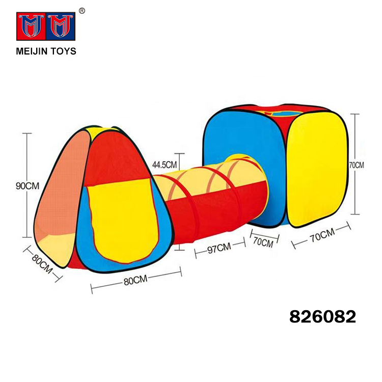 hot items outdoor toys portable 3 in 1 funny tunnel child play tent