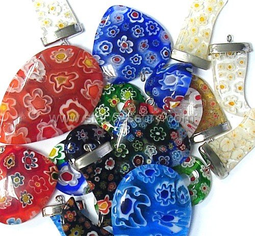 Millefiori стеклянные бусины цветочные стеклянные бусины