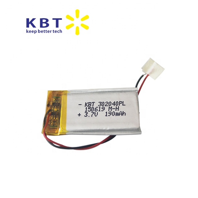 Шэньчжэнь, завод kbt Шэньчжэнь, аккумуляторы 3,7 в, 302040, 190 мАч, литий-полимерная батарея для мобильного телефона