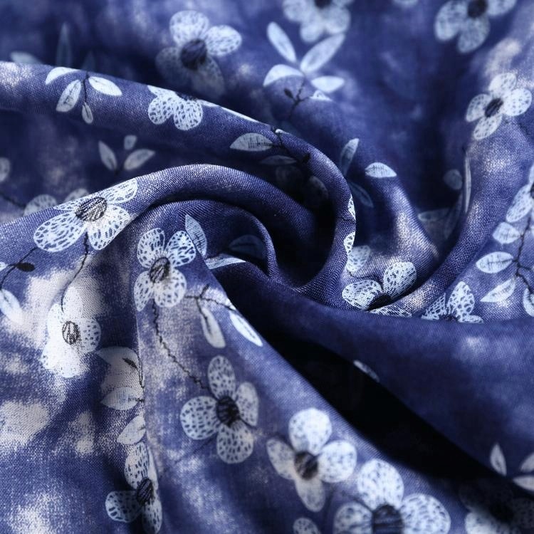 Shaoxing 10 лет опыта тканые равнина challie печатных галстук краситель район Ткань