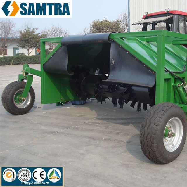 75 hp 4 wd Трактор буксируемый Компост Тернер машина