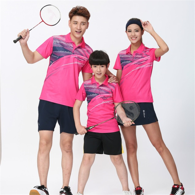 Badminton t shirts stringing machine sport t-shirt kit