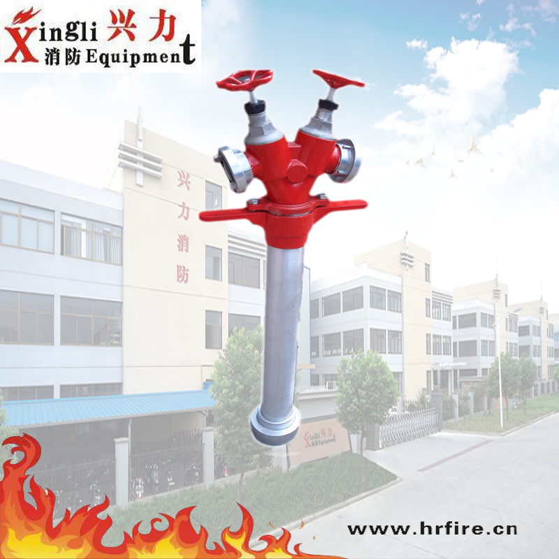Aluminum alloy double outlet storz fire hydrant landing valve