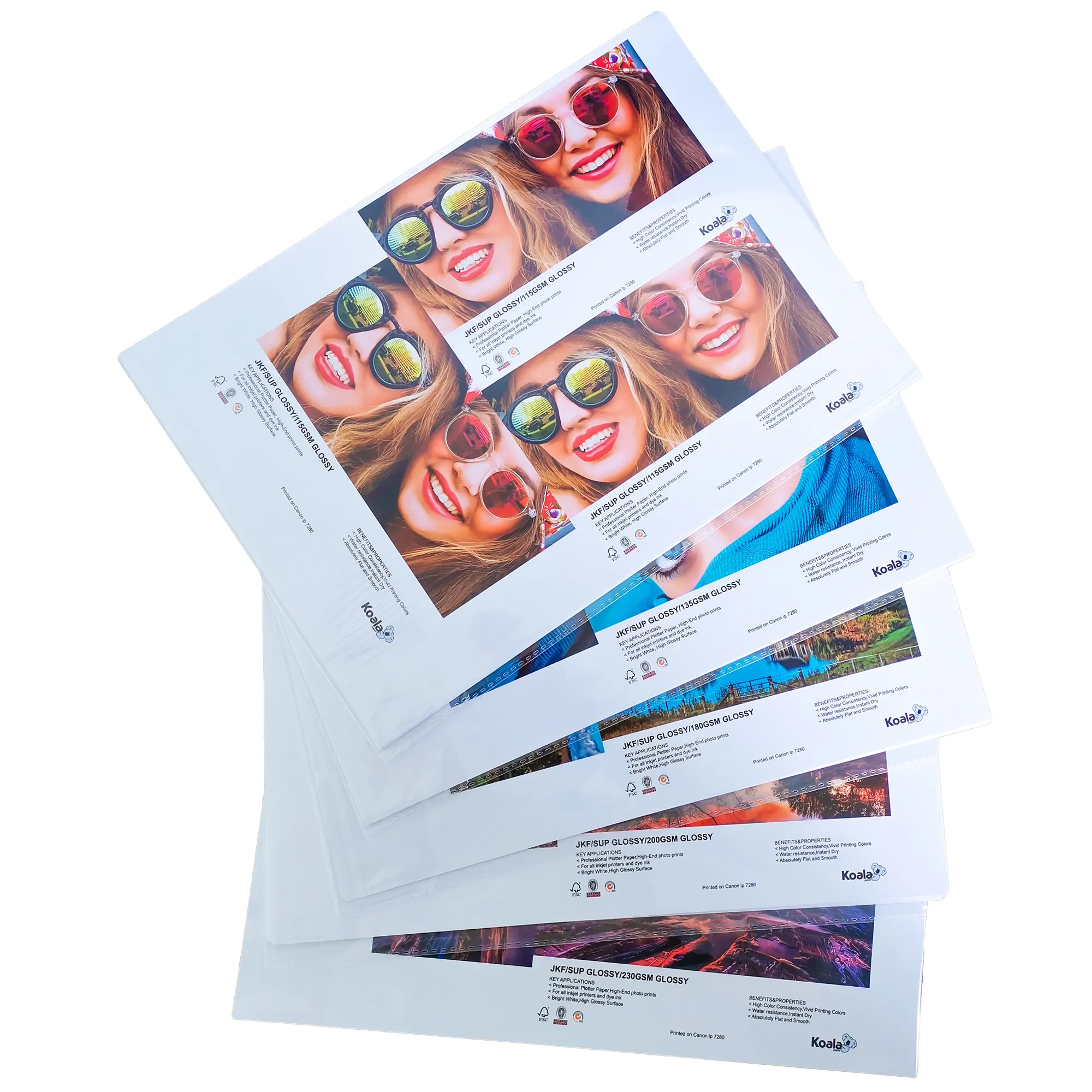 Koala inkjet photo paper, Waterproof A4 180g high glossy photo paper